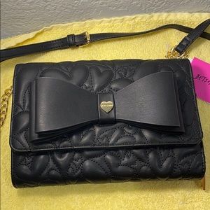 Betsy Johnson Heart crossbody